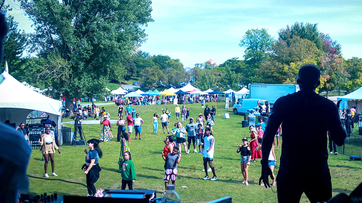 Performers and visitors at Afrofestival Ottawa