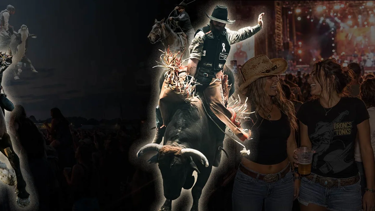 Official Broncs & 'Tonks 2026 rodeo and country music poster