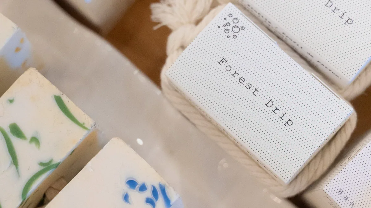Handcrafted goods at a Cheerfully Made market