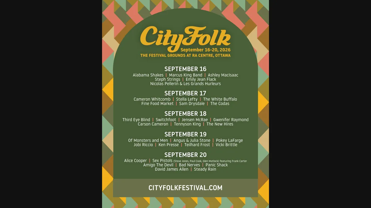 CityFolk 2026 festival lineup poster