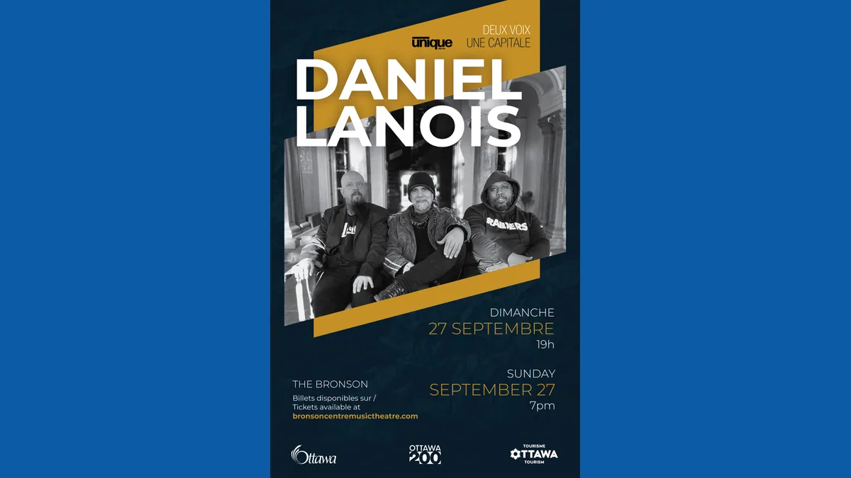 Daniel Lanois – Deux Voix Une Capitale official promotional artwork