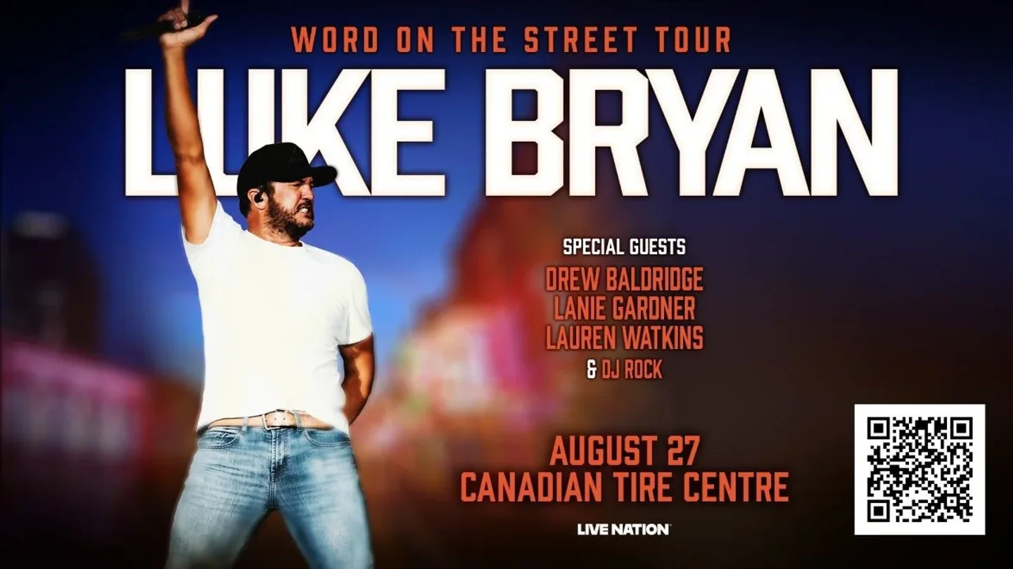 Luke Bryan Word on the Street Tour official Ottawa artwork
