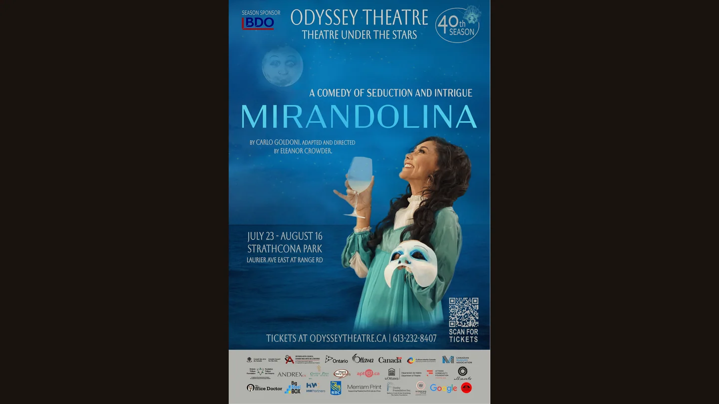 Mirandolina Theatre Under the Stars promotional artwork