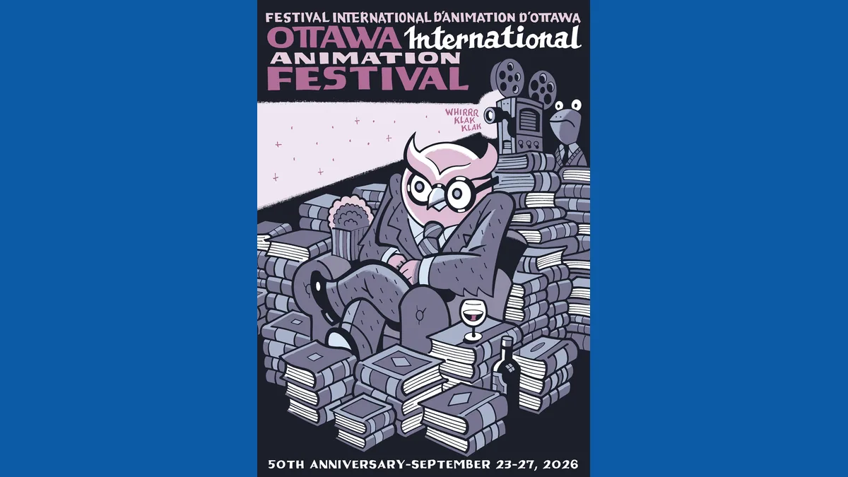 Seth’s poster for the 50th Ottawa International Animation Festival