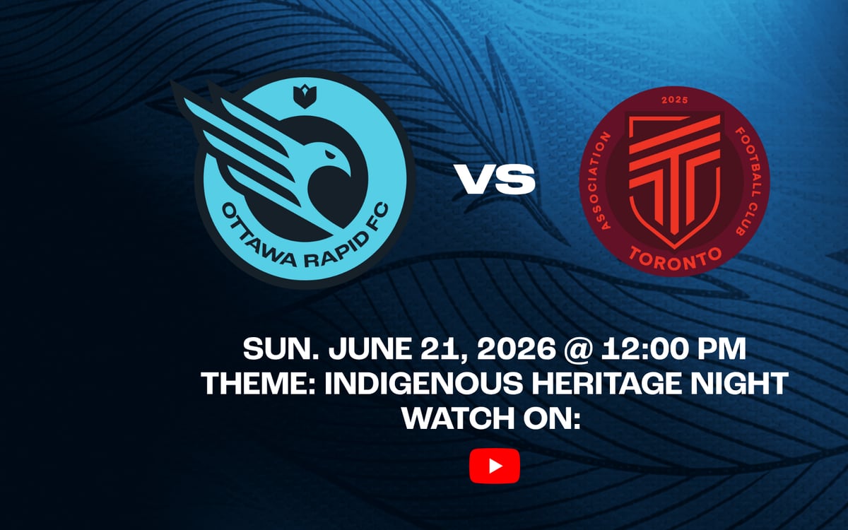 Ottawa Rapid FC vs. AFC Toronto official match artwork