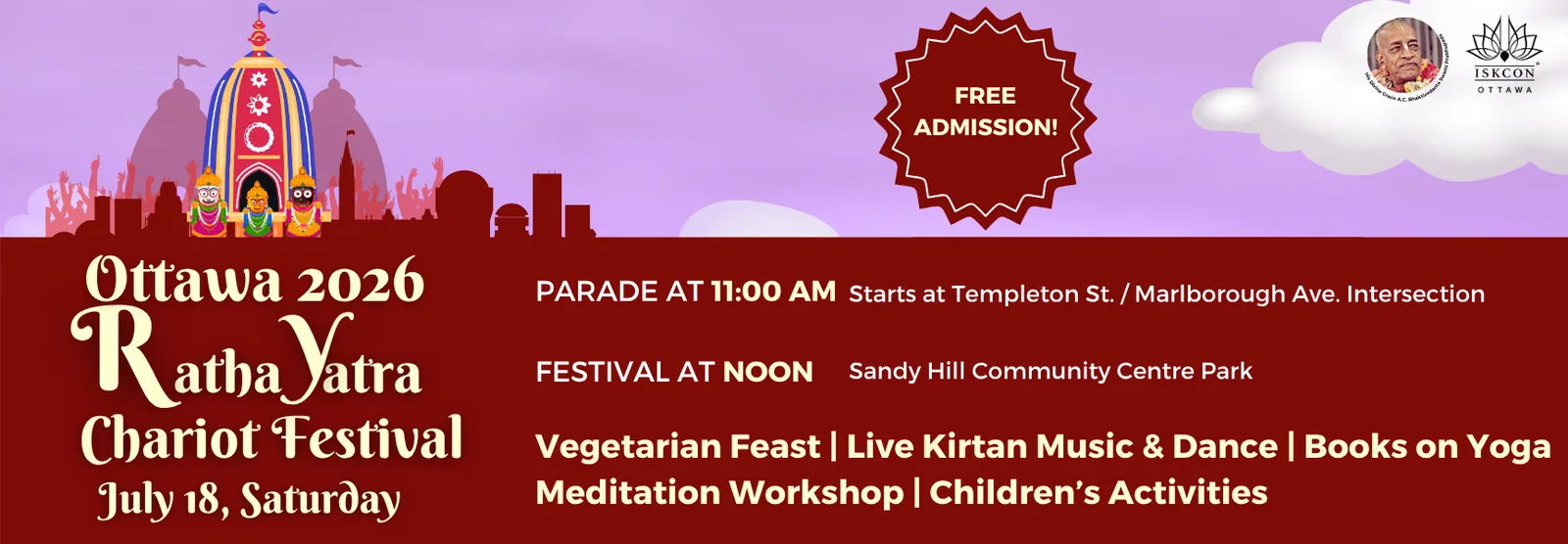 Ottawa Ratha Yatra – Chariot Festival in Ottawa