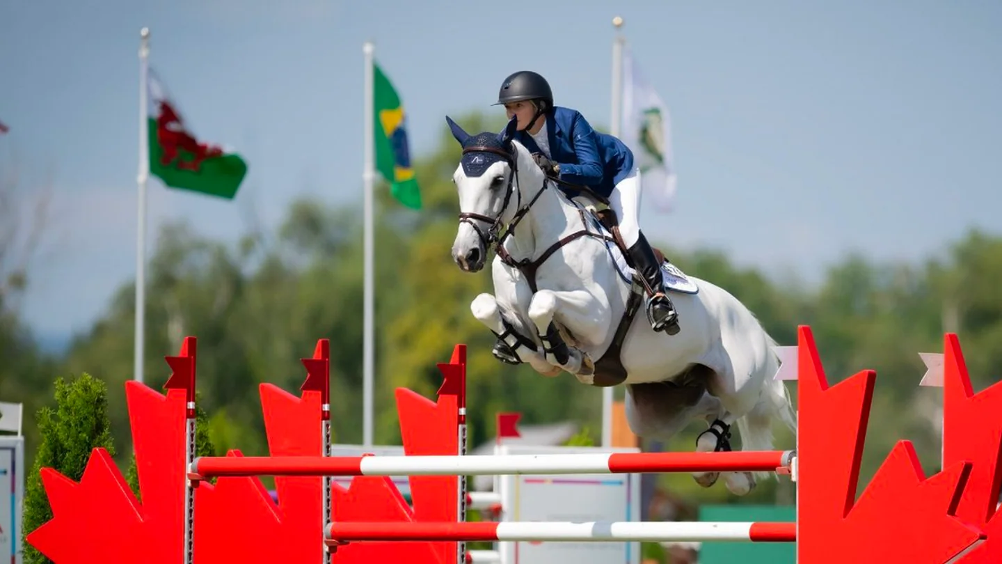 Show jumper competing at the RBC Ottawa International